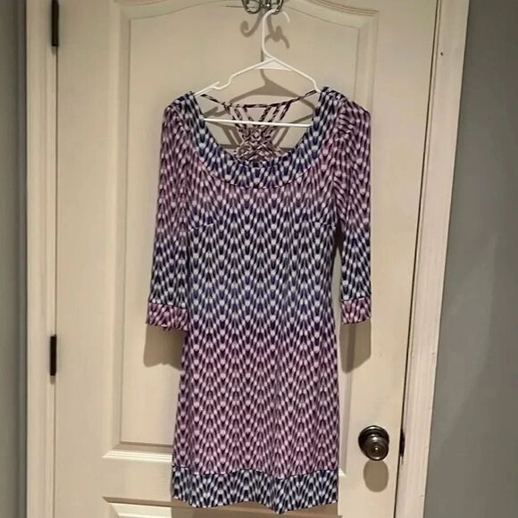 Jessica Simpson blue and purple dress. Size 4 - Picture 1 of 3